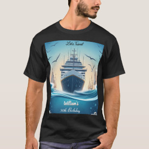 Ocean Waves Travel Anchor Yacht 30. Geburtstag T-Shirt