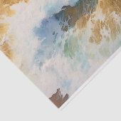 Ocean Waves Wassercolor Beach Decoupage Seidenpapier (Ausschnitt)