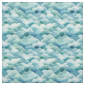 Ocean Waves Wasserfarbe moderne niedliche Muster Stoff (Muster)