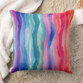 Ocean Waves Wasserfarbe Regenbogen Inspiriert Stre Kissen (Decke)