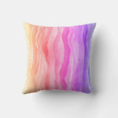 Ocean Waves Wasserfarbe Regenbogen Inspiriert Stre Kissen (Rückseite)