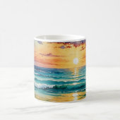 Ocean waves water color mug wrap designs kaffeetasse (Mittel)
