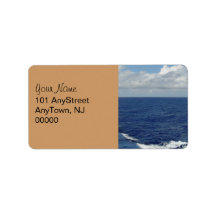 Ocean Waves Wedding Address Labels