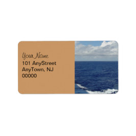Ocean Waves Wedding Address Labels