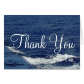 Ocean Waves Wedding danke Ihnen leere Karten (Vorderseite (Horizontal))