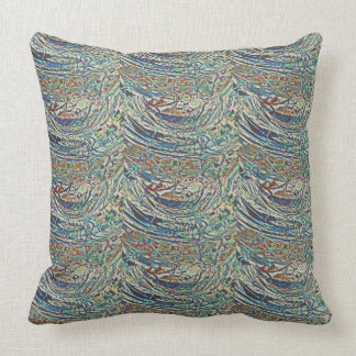 OCEAN WAVS ABSTRAKT SEAFOAM KISSEN