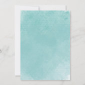 Ocean Whale Geburtstag Einladung Blue Marine Splas (Rückseite)