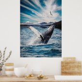 Ocean Whale Poster (Küche)
