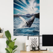 Ocean Whale Poster (Heimbüro)
