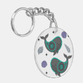 Ocean Whale & Seashell Akryllischer Schlüsselanhän Schlüsselanhänger (Vorderseite links)