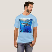 Ocean Whale Shark Riesenschwimmen T-Shirt (Vorne ganz)