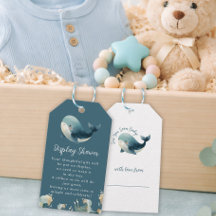 Ocean Whale Turquoise Display Baby Shower