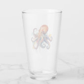 Ocean Whimsy: farbiger Oktopus Glas (Rückseite)