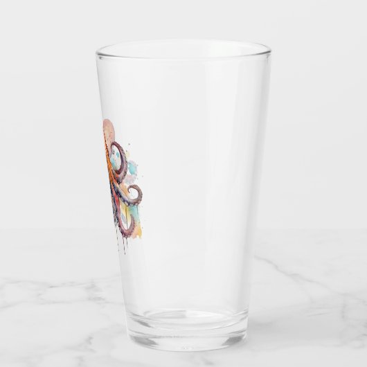 Ocean Whimsy: farbiger Oktopus Glas (Links)