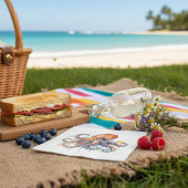 Ocean Whimsy: farbiger Oktopus Serviette