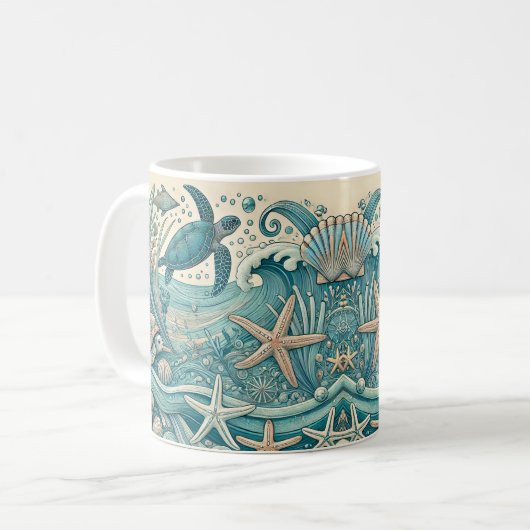 Ocean Whimsy Tasse (Vorderseite Links)