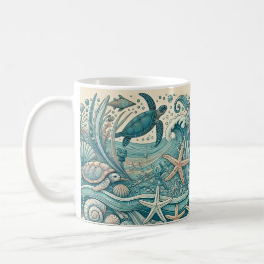 Ocean Whimsy Tasse (Links)