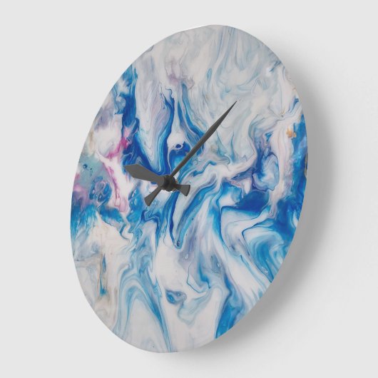 Ocean Whisper Große Wanduhr (Winkel)