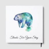 Ocean Whisper Manatee, custom Gästebuch (Rückseite)