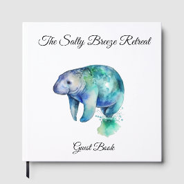 Ocean Whisper Manatee, custom Gästebuch