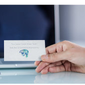 Ocean Whisper Manatee, custom Visitenkarte