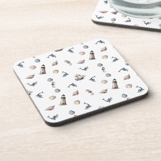 Ocean Whispers! Getränkeuntersetzer (Linke Seite)