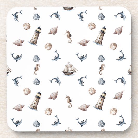 Ocean Whispers! Getränkeuntersetzer (Vorderseite)