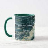 Ocean Whitecaps Malerei Tasse (Links)