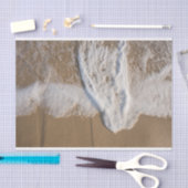 Ocean Whitewash auf Beach Tissue Paper Seidenpapier (Handwerk)