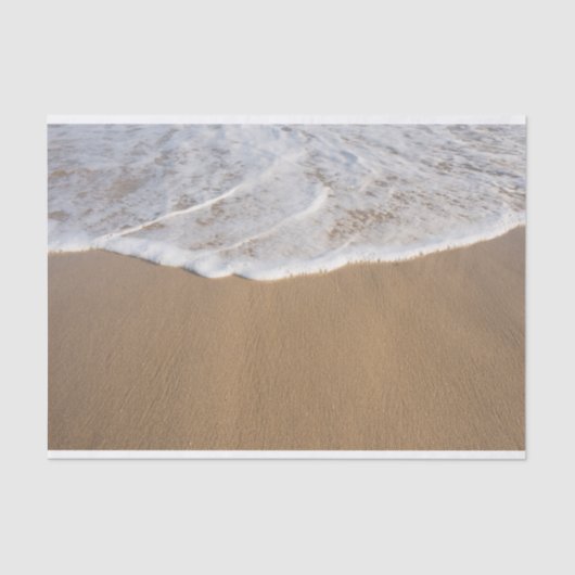 Ocean Whitewash auf Beach Tissue Paper Seidenpapier (Vorderseite)