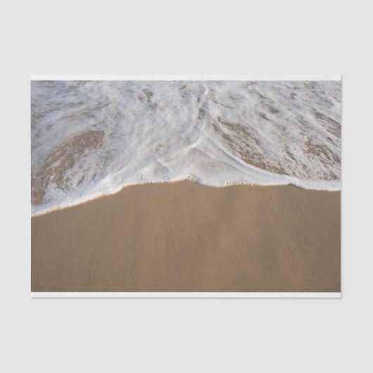 Ocean Whitewash auf Beach Tissue Paper Seidenpapier (Vorderseite)