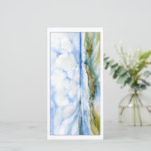 Ocean Wide 8x4 Flachkarte Dankeskarte (Stehend Vorderseite)