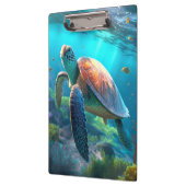 Ocean Wildlife Clipboard mit Sea Turtle Image Klemmbrett (Links)