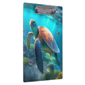 Ocean Wildlife Clipboard mit Sea Turtle Image Klemmbrett (Rechts)