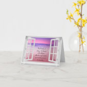 Ocean Window Sunrise Beileid Vielen Dank Karte (Gelbe Blume)