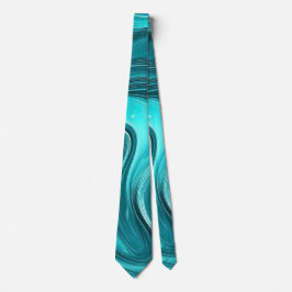Ocean Wirbel Turquoise Neck Tie Krawatte