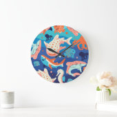 Ocean Wonders Große Wanduhr (Zuhause)