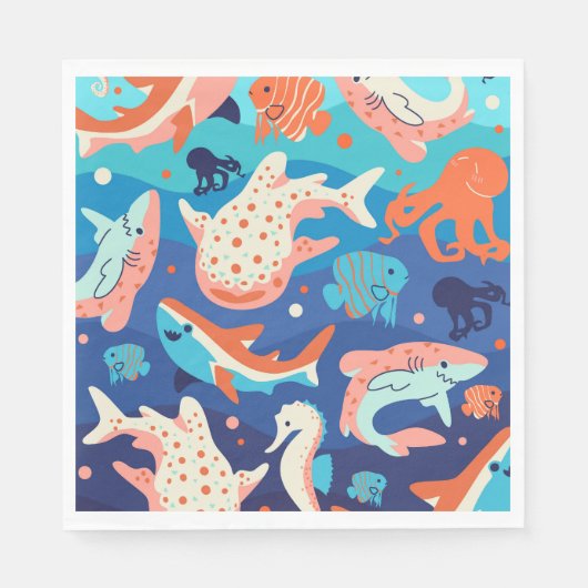 Ocean Wonders Serviette (Vorderseite)
