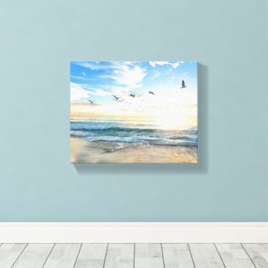 Ocean Wrapped Canvas Leinwanddruck (Insitu (Holzboden))