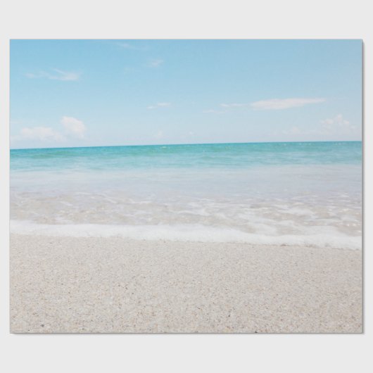 Ocean Wrapping Paper Beach Wedding Ocean I Light Geschenkpapier (Flach)