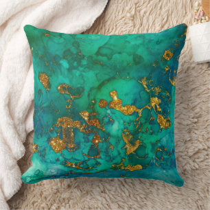 Ocean Yexture und Gold 2 Kissen