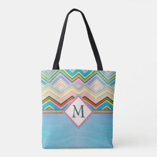 Ocean Zig Zags Tasche (Rückseite)