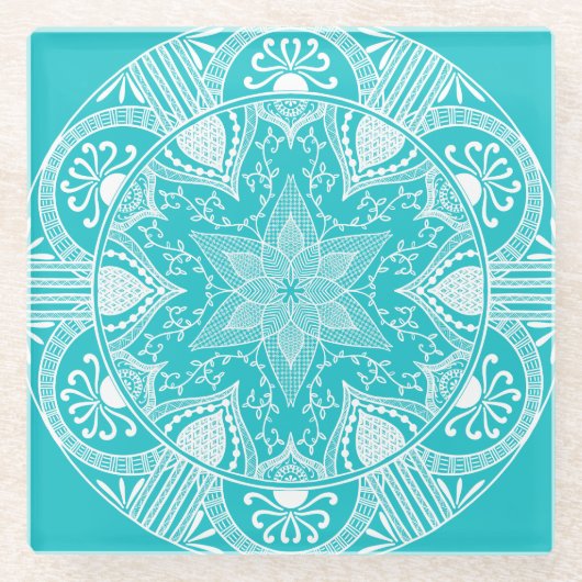 Oceana Mandala Glasuntersetzer (Vorderseite)