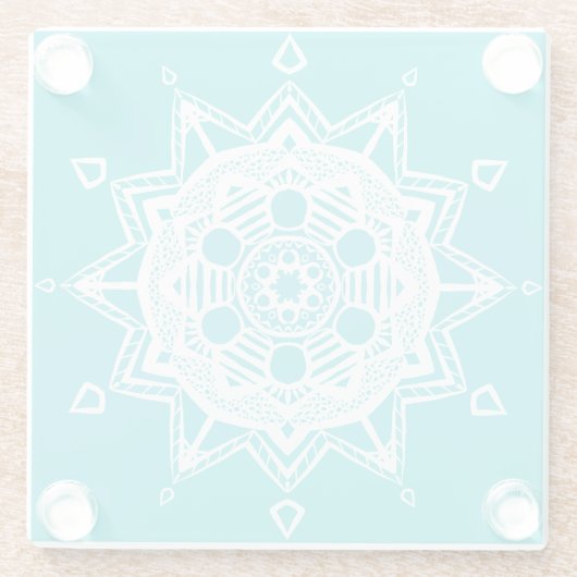 Oceana Mandala Glasuntersetzer (Rückseite)
