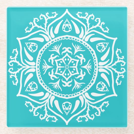 Oceana Mandala Glasuntersetzer (Vorderseite)