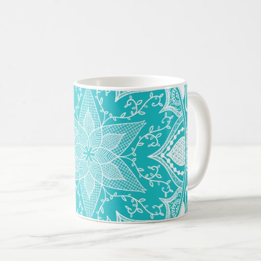 Oceana Mandala Kaffeetasse (VorderseiteRechts)
