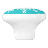 Oceana Mandala Keramikknauf (Seitenansicht)