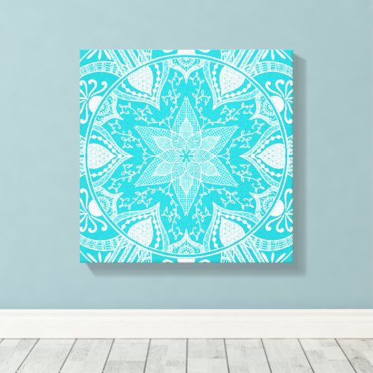 Oceana Mandala Leinwanddruck (Insitu (Holzboden))