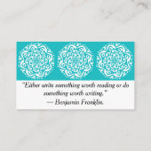 Oceana Mandala Visitenkarte (Rückseite)