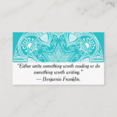 Oceana Mandala Visitenkarte (Rückseite)